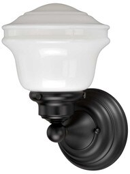 Huntley 1-Light Bath Sconce in Oil-Rubbed Bronze.